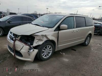 2014 Dodge CARAVAN SXT, кремовый — VIN 2C4RDGCG9ER452376, Copart