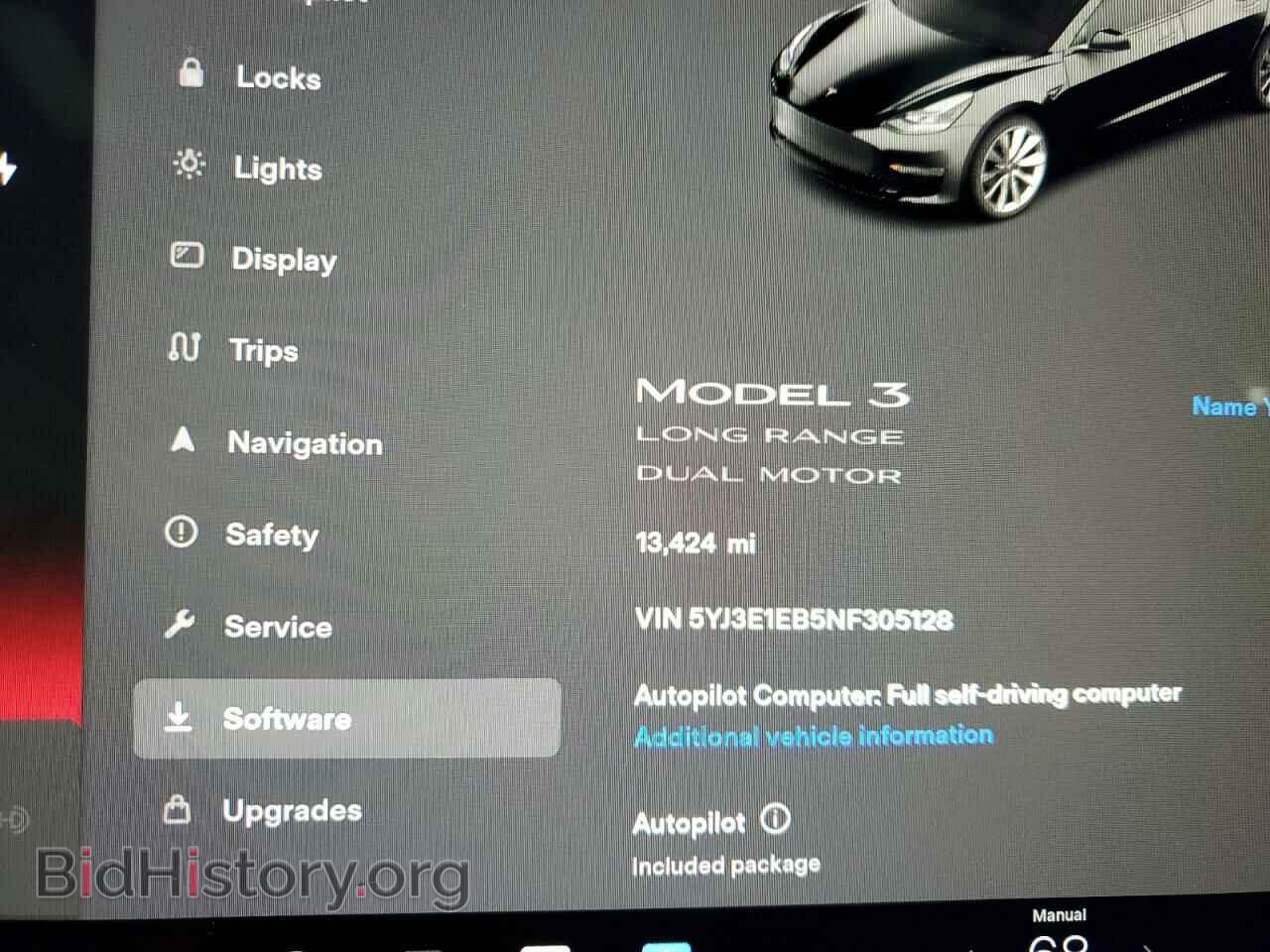 2022 TESLA MODEL 3 - VIN: 5YJ3E1EB5NF305128 - Фото 9