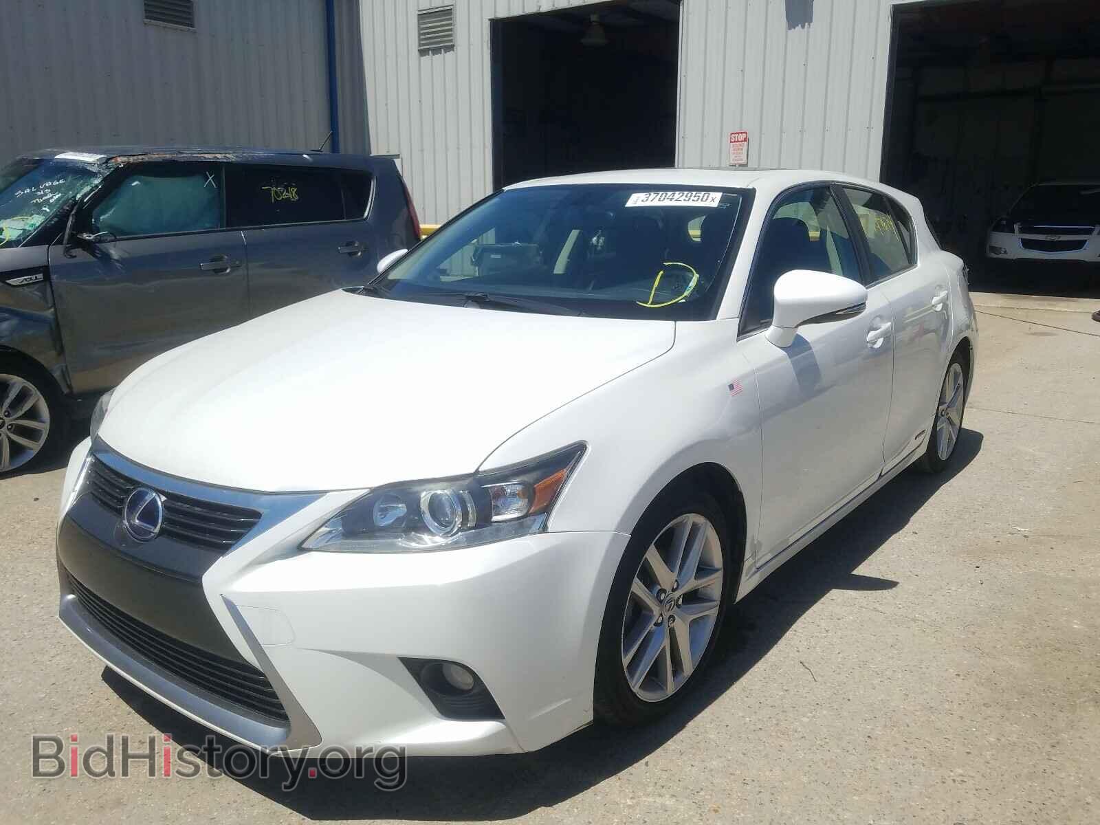 2014 LEXUS CT 200 - VIN: JTHKD5BH9E2175709 - Фото 2
