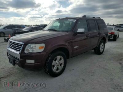 2006 Ford EXPLORER Limited, maroon — VIN 1FMEU75896UB24363, Copart