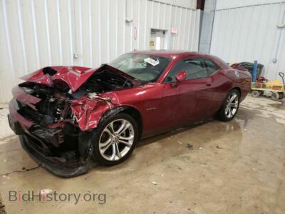 2021 Dodge CHALLENGER R/T, burgundy — VIN 2C3CDZBT3MH637533, Copart