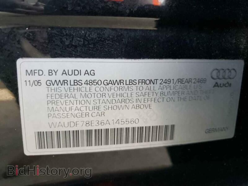 2006 Audi A4 (VIN WAUDF78E36A145560) — photo 10 of 10