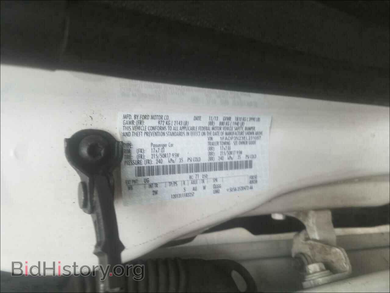 2014 FORD FOCUS - VIN: 1FADP3N23EL231057 - Фото 10