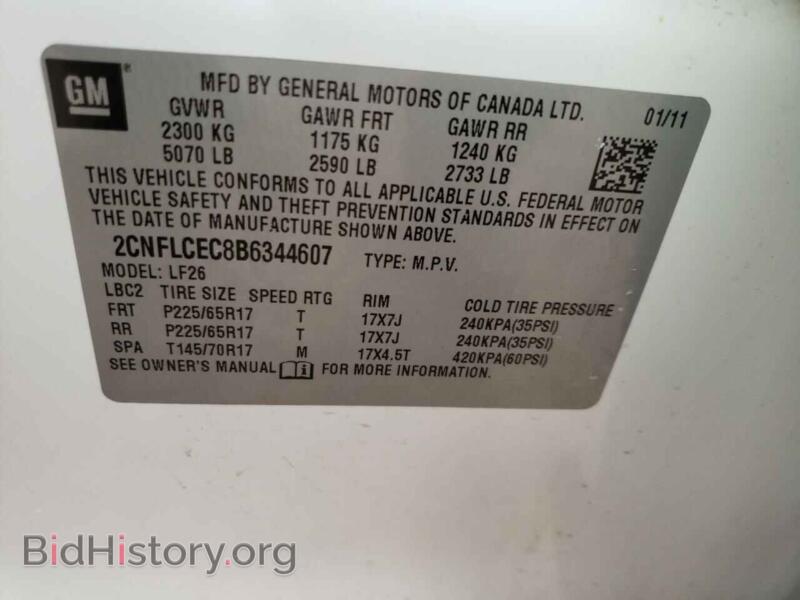 2011 Chevrolet EQUINOX (VIN 2CNFLCEC8B6344607) — photo 10 of 10