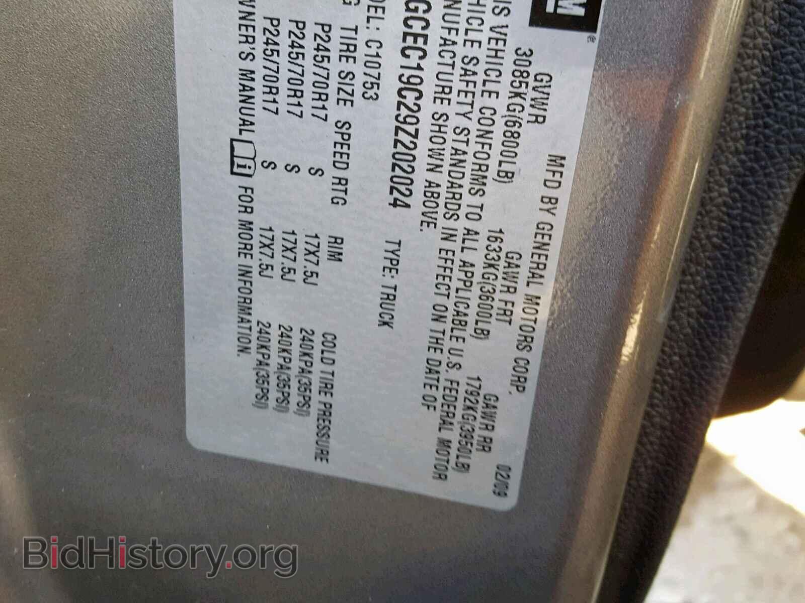 2009 CHEVROLET SILVERADO - VIN: 1GCEC19C29Z202024 - Фото 10