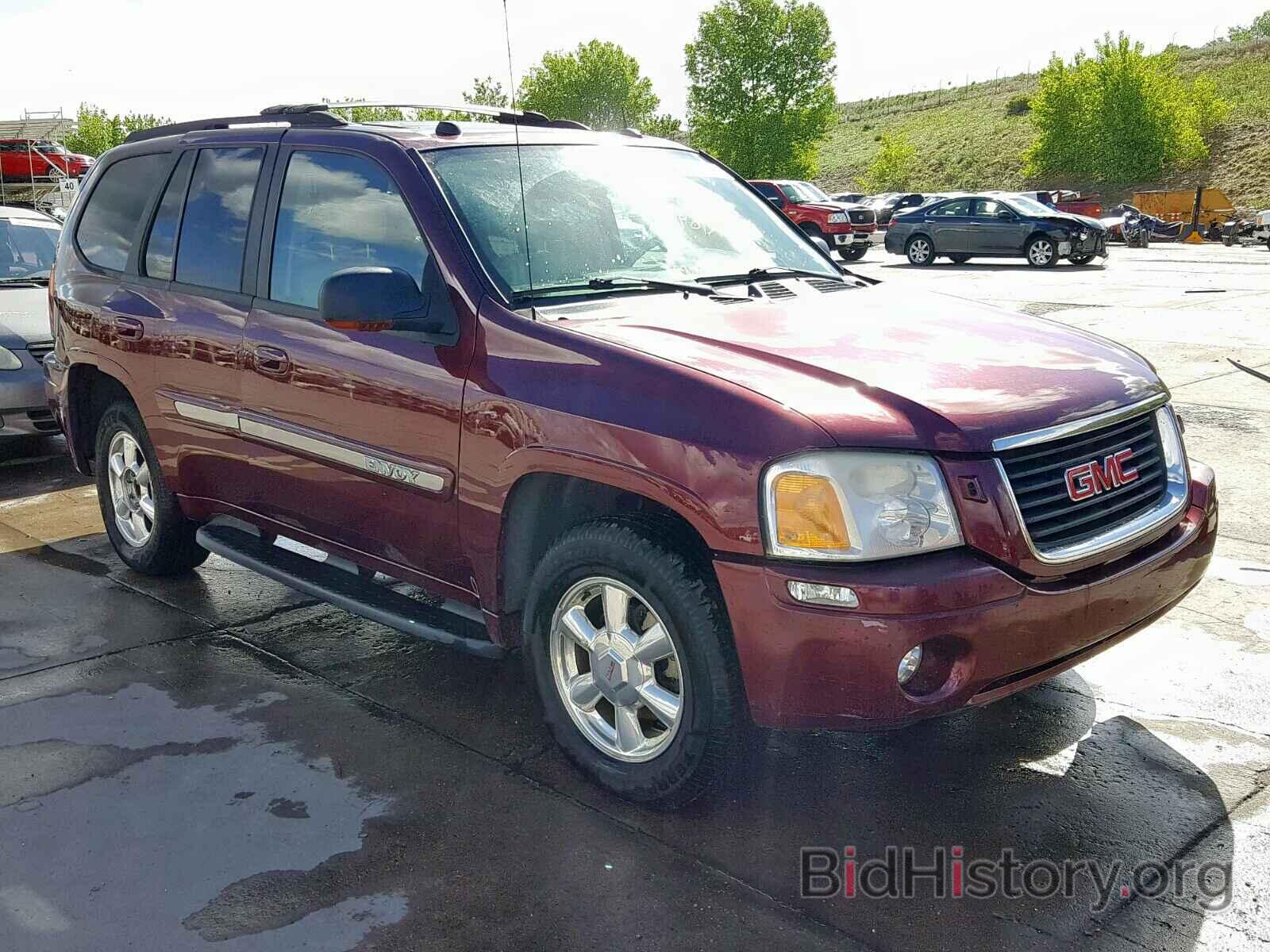Report 1GKDT13SX52222444 GMC ENVOY 2005 MAROON GAS price and damage