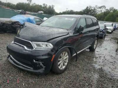 2022 Dodge DURANGO SXT, черный — VIN 1C4RDHAG3NC202746, Copart