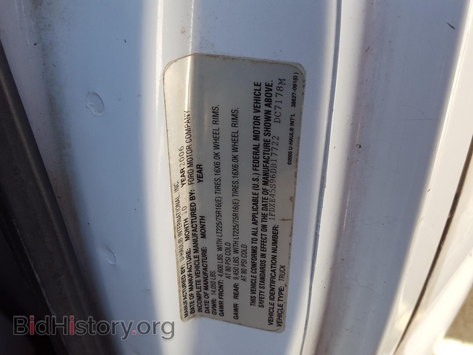 2006 FORD ECONOLINE - VIN: 1FDXE45S96DB17722 - Photo 10