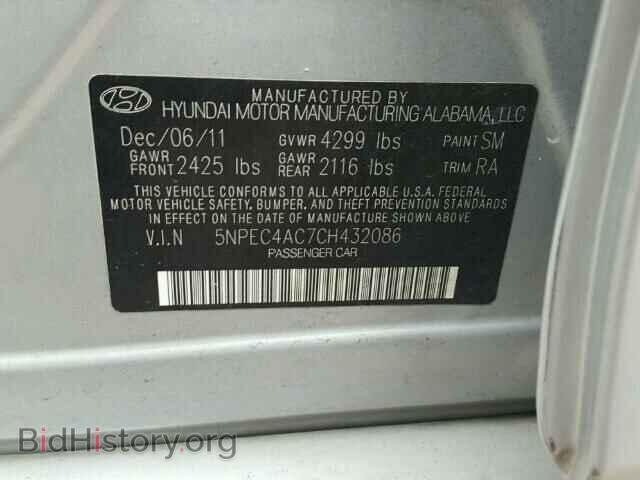 2012 HYUNDAI SONATA - VIN: 5NPEC4AC7CH432086 - Photo 10