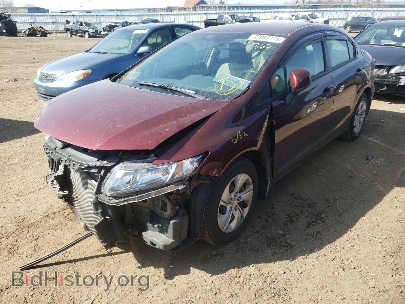 2013 HONDA CIVIC - VIN: 19XFB2F52DE091501 - Фото 2