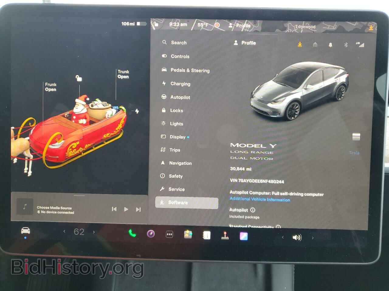 2022 TESLA MODEL Y - VIN: 7SAYGDEE6NF480244 - Фото 9