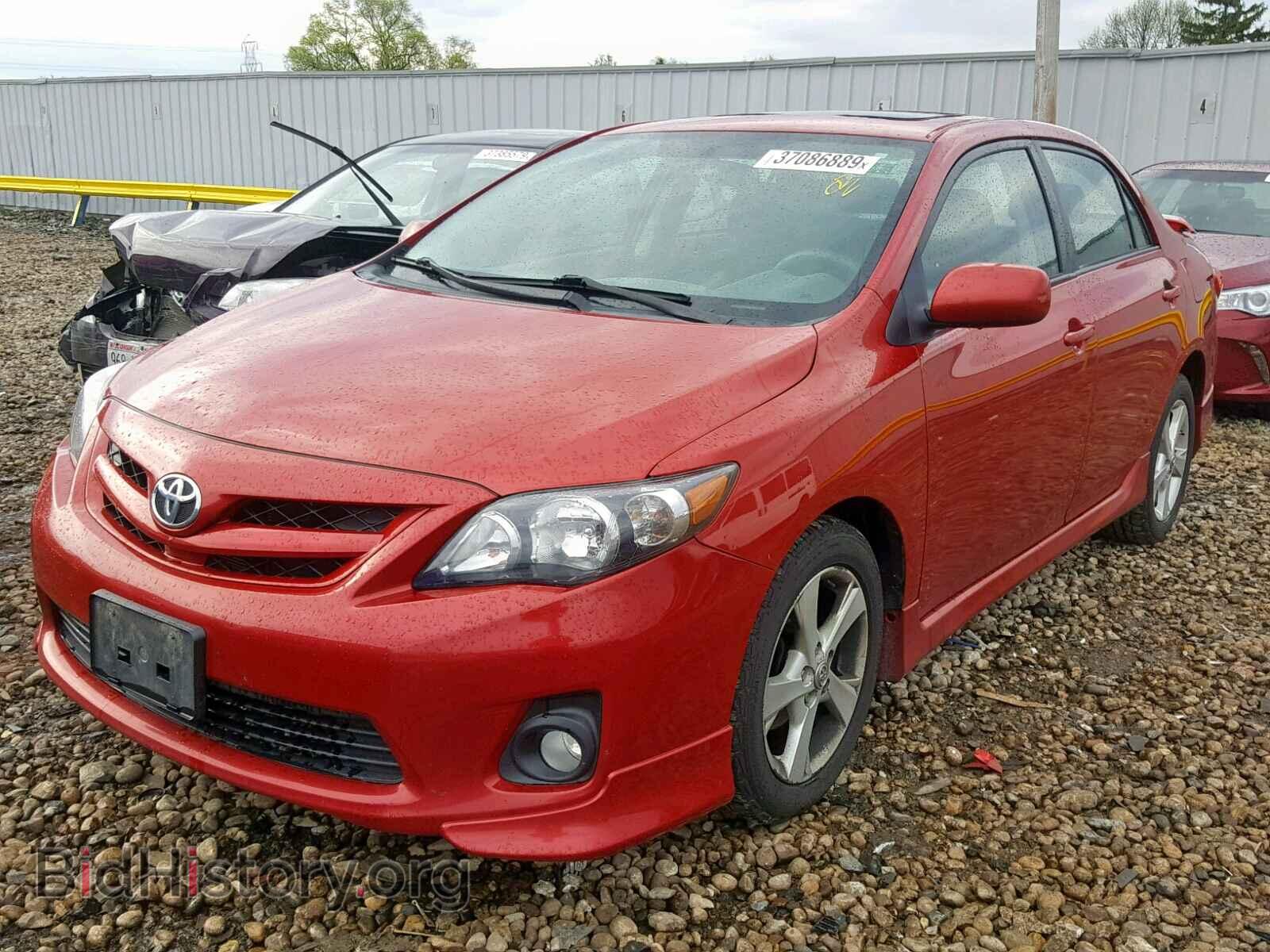 2011 TOYOTA COROLLA BA - VIN: 2T1BU4EE2BC743518 - Фото 2