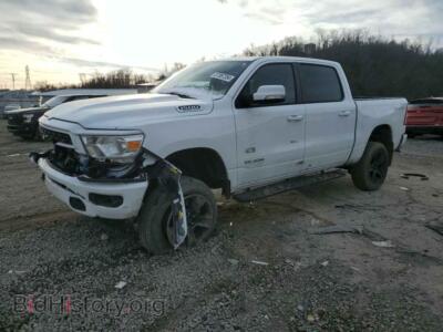 2022 RAM 1500 Big Horn/Lone Star, белый — VIN 1C6SRFFT0NN361541, Copart