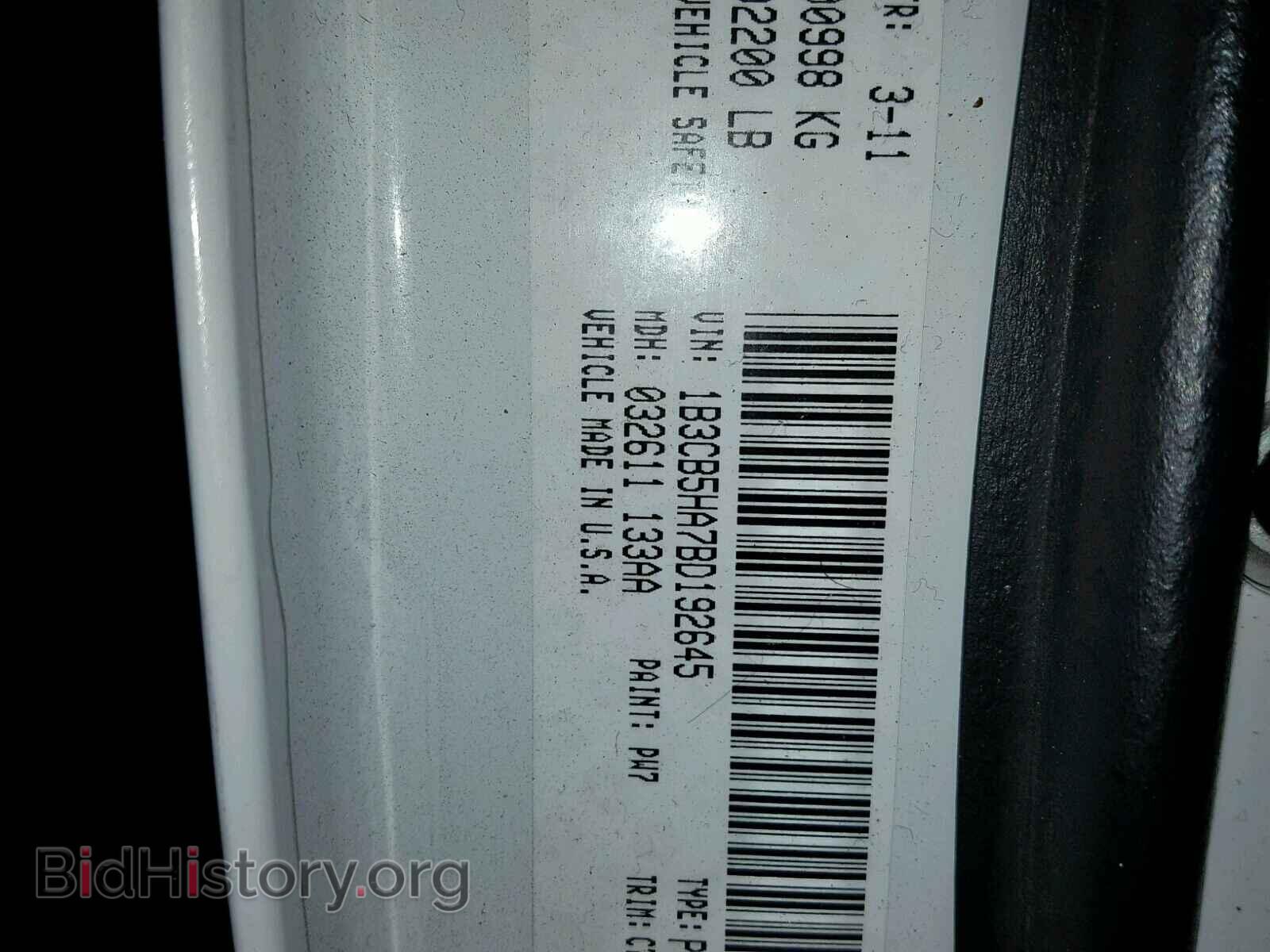 2011 DODGE CALIBER - VIN: 1B3CB5HA7BD192645 - Фото 10