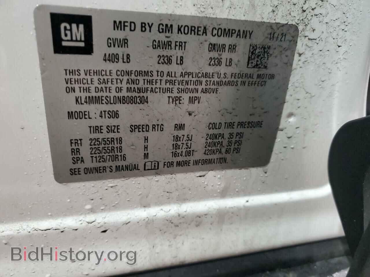 2022 BUICK ENCORE - VIN: KL4MMESL0NB080304 - Фото 14