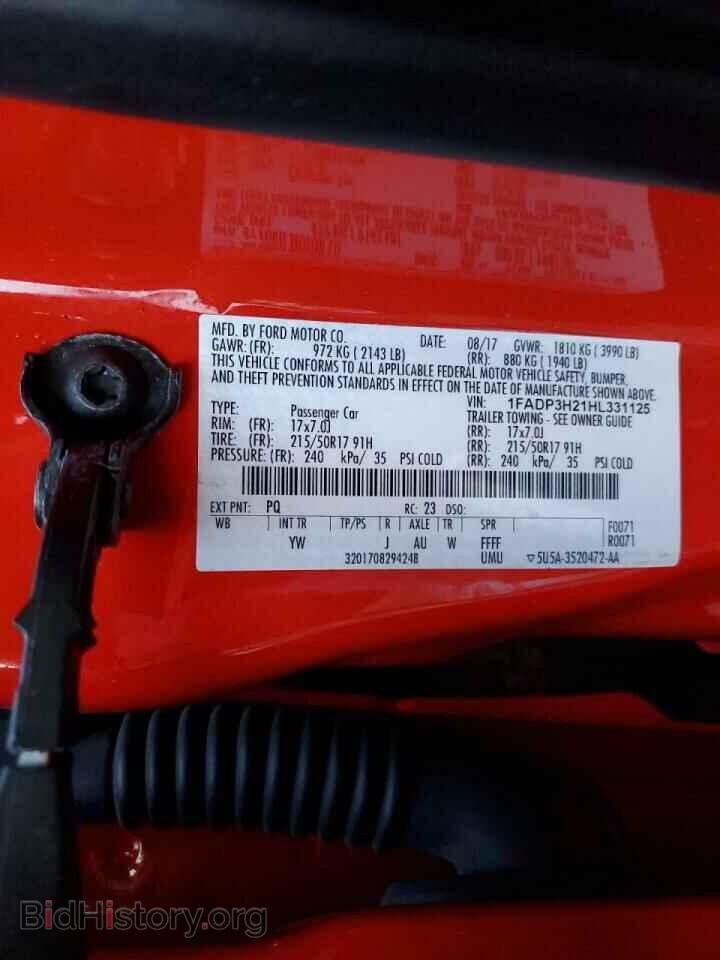 2017 FORD FOCUS - VIN: 1FADP3H21HL331125 - Фото 13
