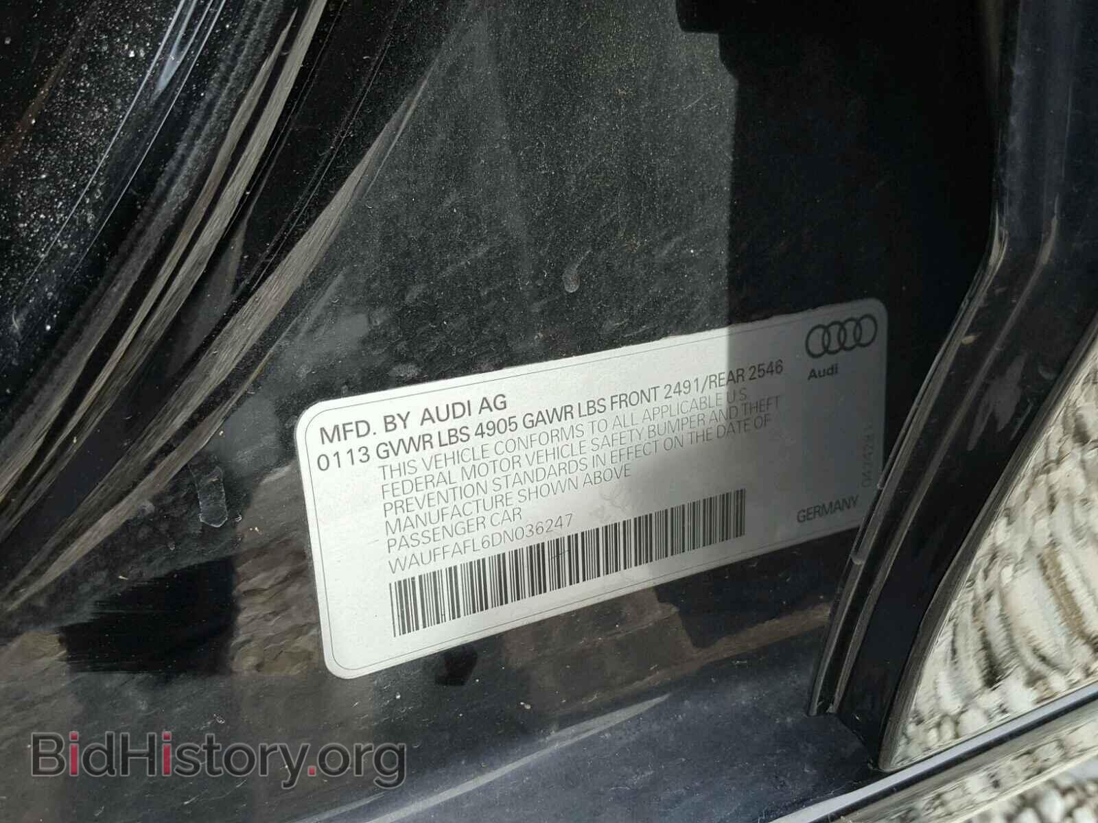 2013 AUDI A4 - VIN: WAUFFAFL6DN036247 - Фото 10