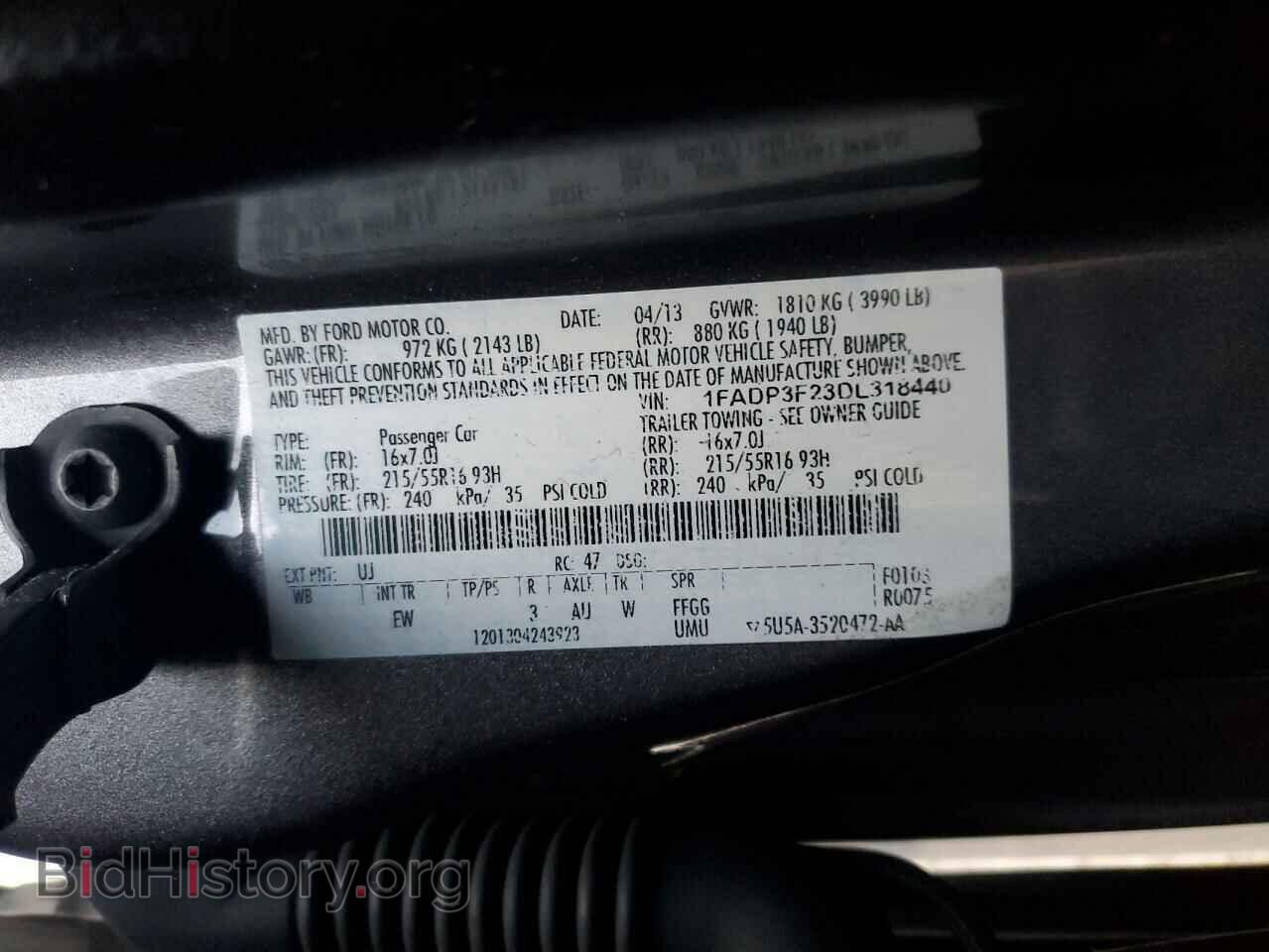 2013 FORD FOCUS - VIN: 1FADP3F23DL318440 - Photo 12