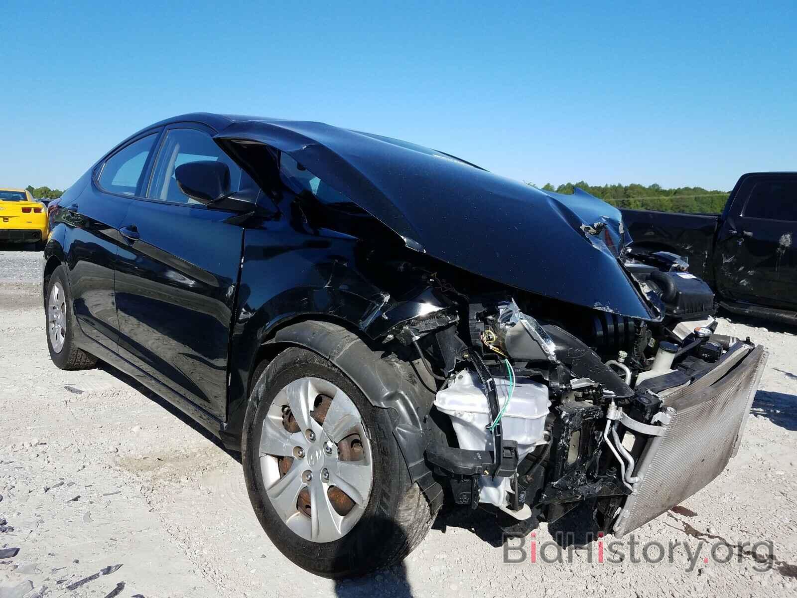 Photo KMHDH4AE2GU618723 - HYUNDAI ELANTRA 2016