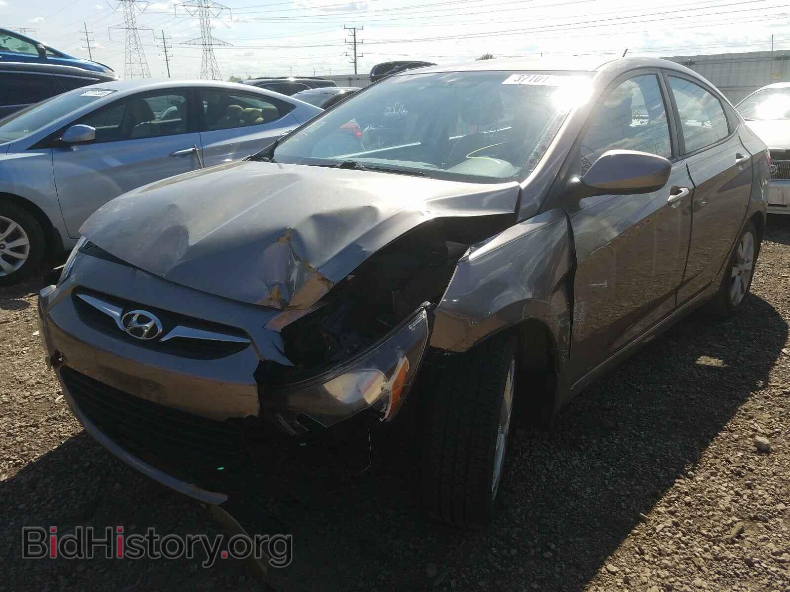 2013 HYUNDAI ACCENT - VIN: KMHCU4AE1DU310820 - Фото 2