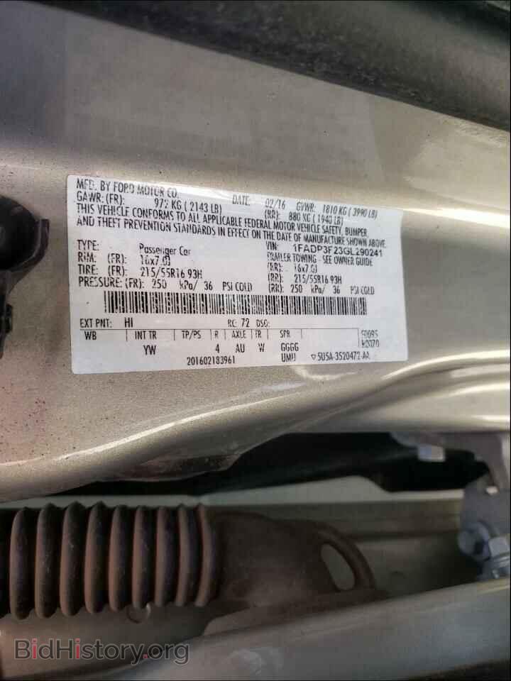 2016 FORD FOCUS - VIN: 1FADP3F23GL290241 - Photo 10