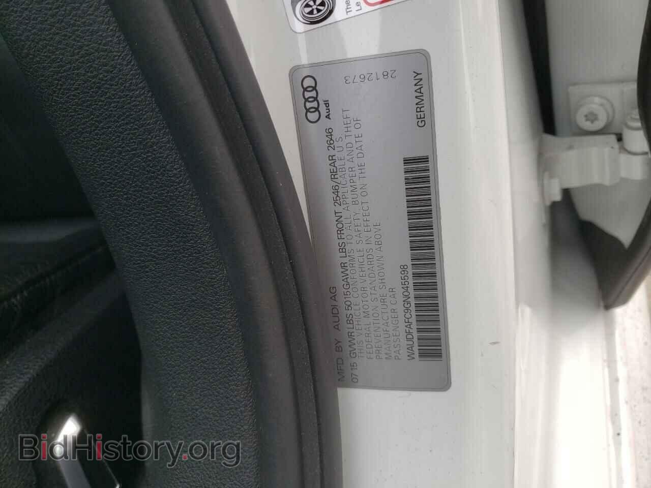 2016 AUDI A6 - VIN: WAUDFAFC9GN045598 - Фото 10