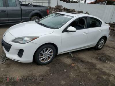 2012 Mazda 3 3 I, white — VIN JM1BL1W88C1651166, Copart