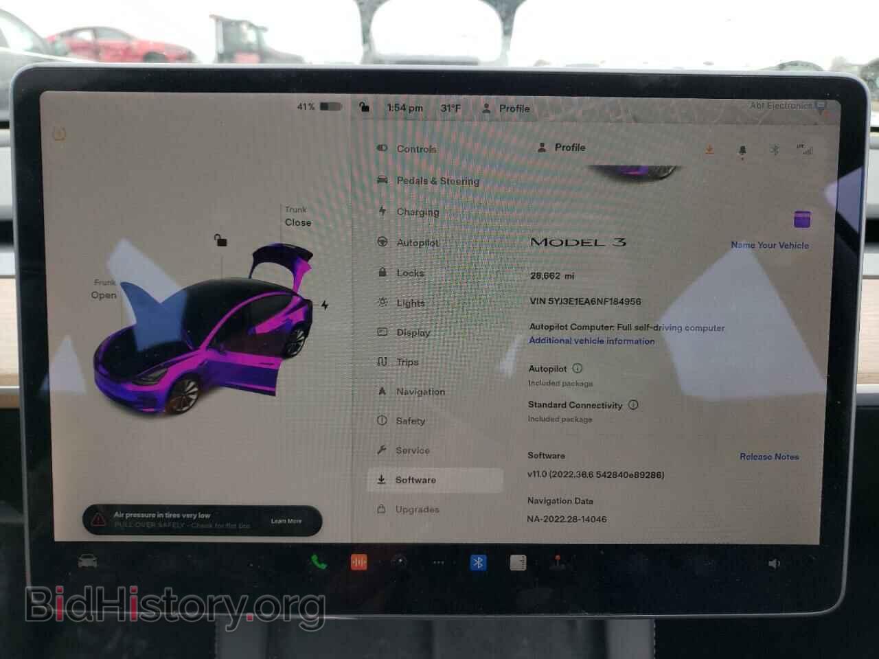 2022 TESLA MODEL 3 - VIN: 5YJ3E1EA6NF184956 - Фото 9