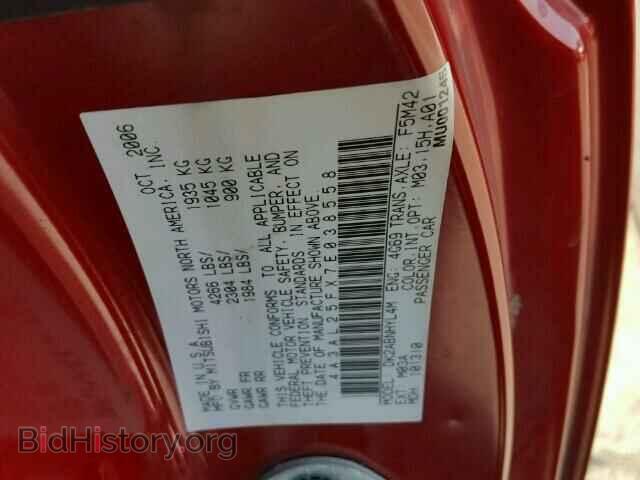 2007 MITSUBISHI ECLIPSE - VIN: 4A3AL25FX7E038558 - Photo 10