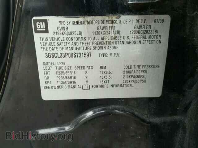 2008 SATURN VUE - VIN: 3GSCL33P08S731597 - Photo 10