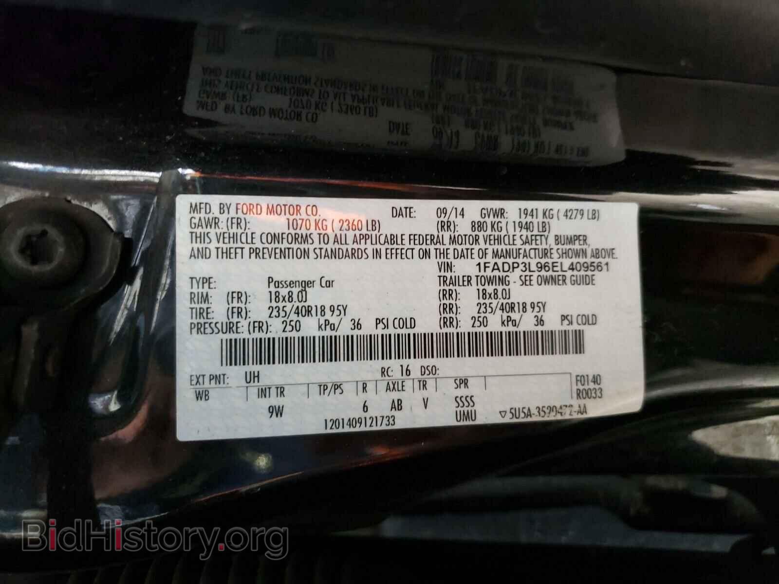 2014 FORD FOCUS - VIN: 1FADP3L96EL409561 - Photo 10