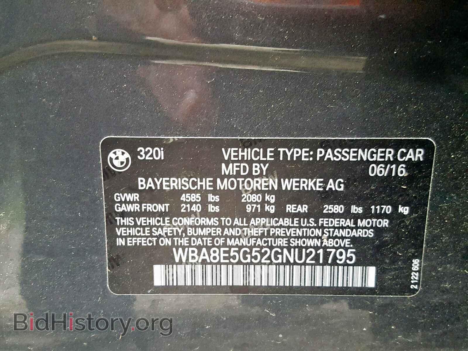 2016 BMW 3 SERIES - VIN: WBA8E5G52GNU21795 - Photo 10
