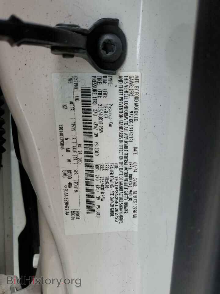 2014 FORD FOCUS - VIN: 1FADP3N29EL262720 - Фото 12