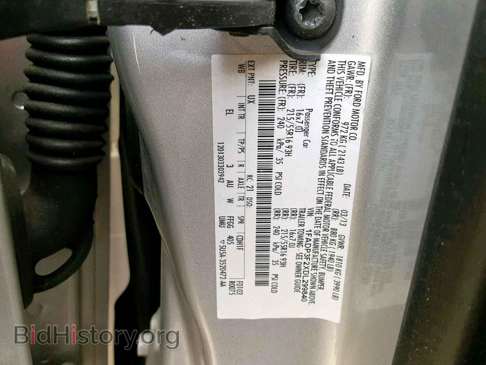 2013 FORD FOCUS SE - VIN: 1FADP3F2XDL299840 - Фото 10