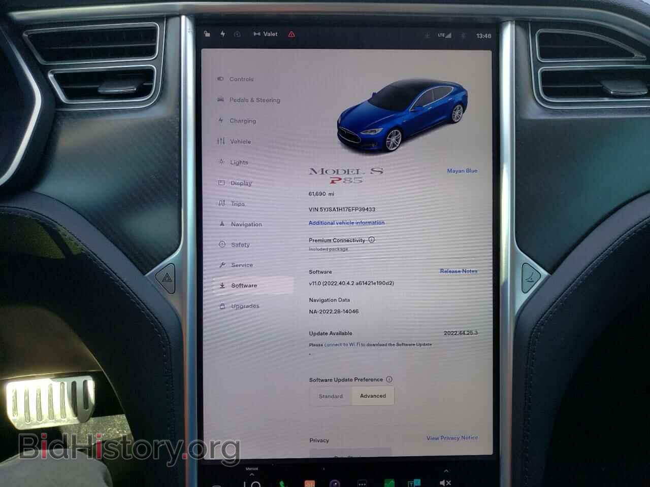 2014 TESLA MODEL S - VIN: 5YJSA1H17EFP39433 - Photo 9