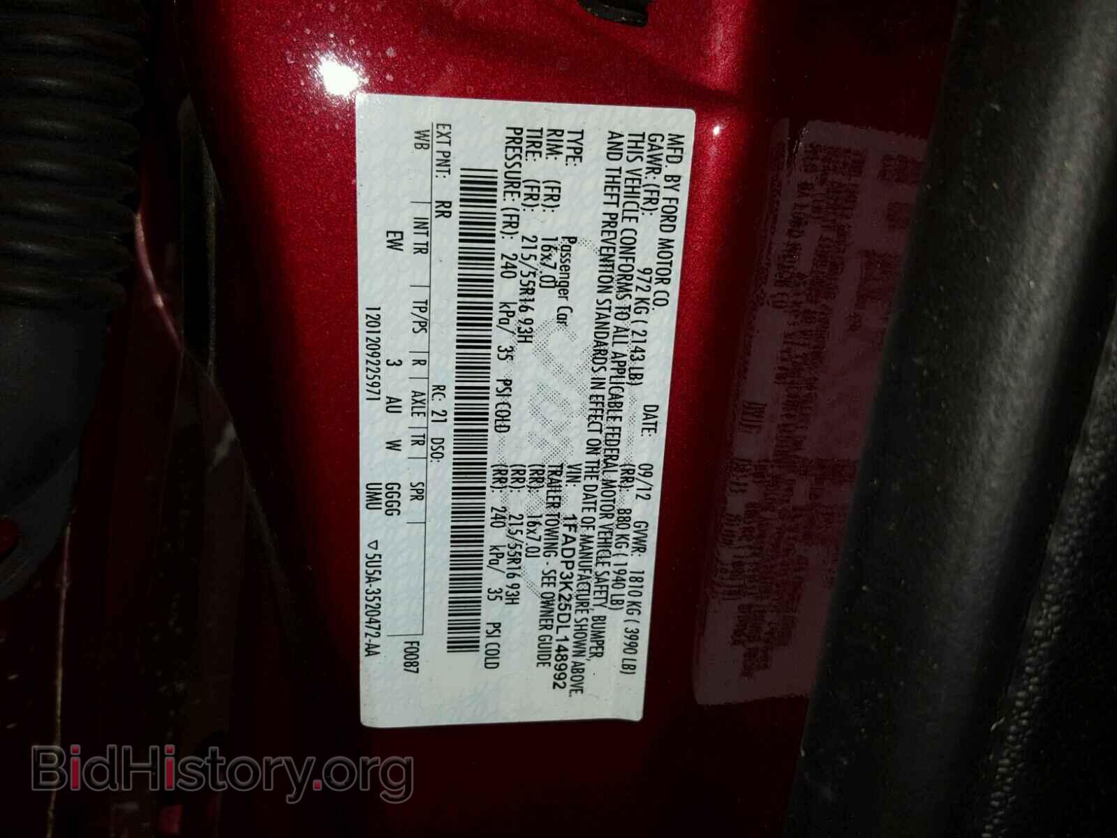 2013 FORD FOCUS - VIN: 1FADP3K25DL148992 - Photo 10