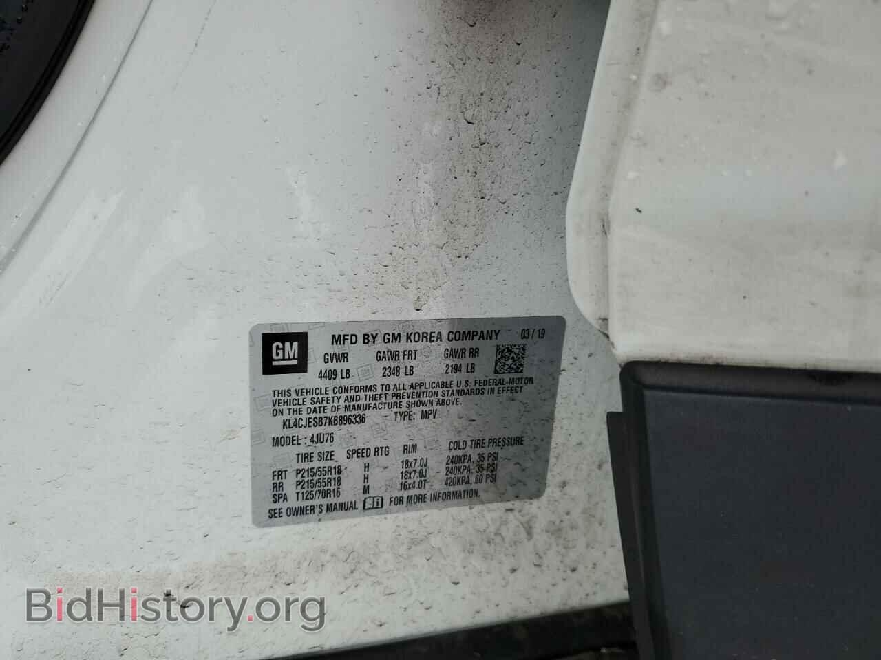 2019 BUICK ENCORE - VIN: KL4CJESB7KB896336 - Photo 12