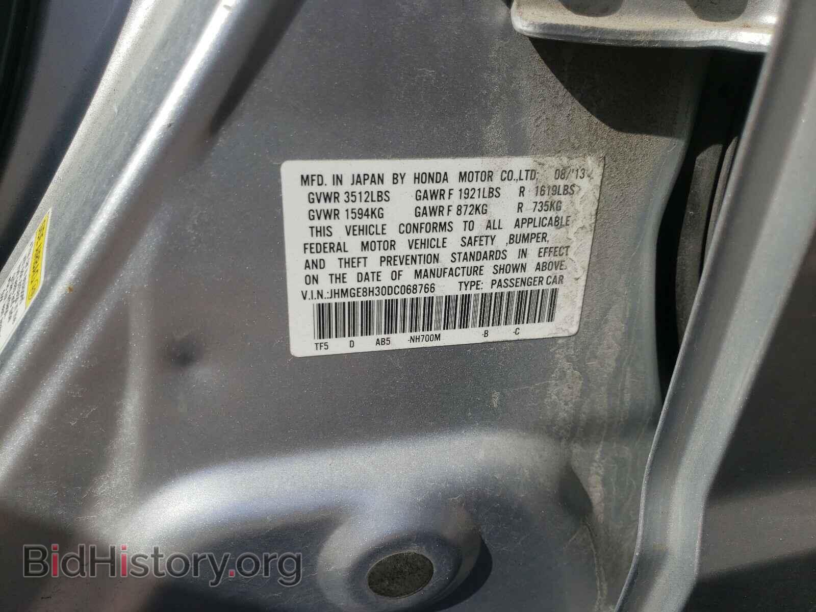 2013 HONDA FIT - VIN: JHMGE8H30DC068766 - Фото 10