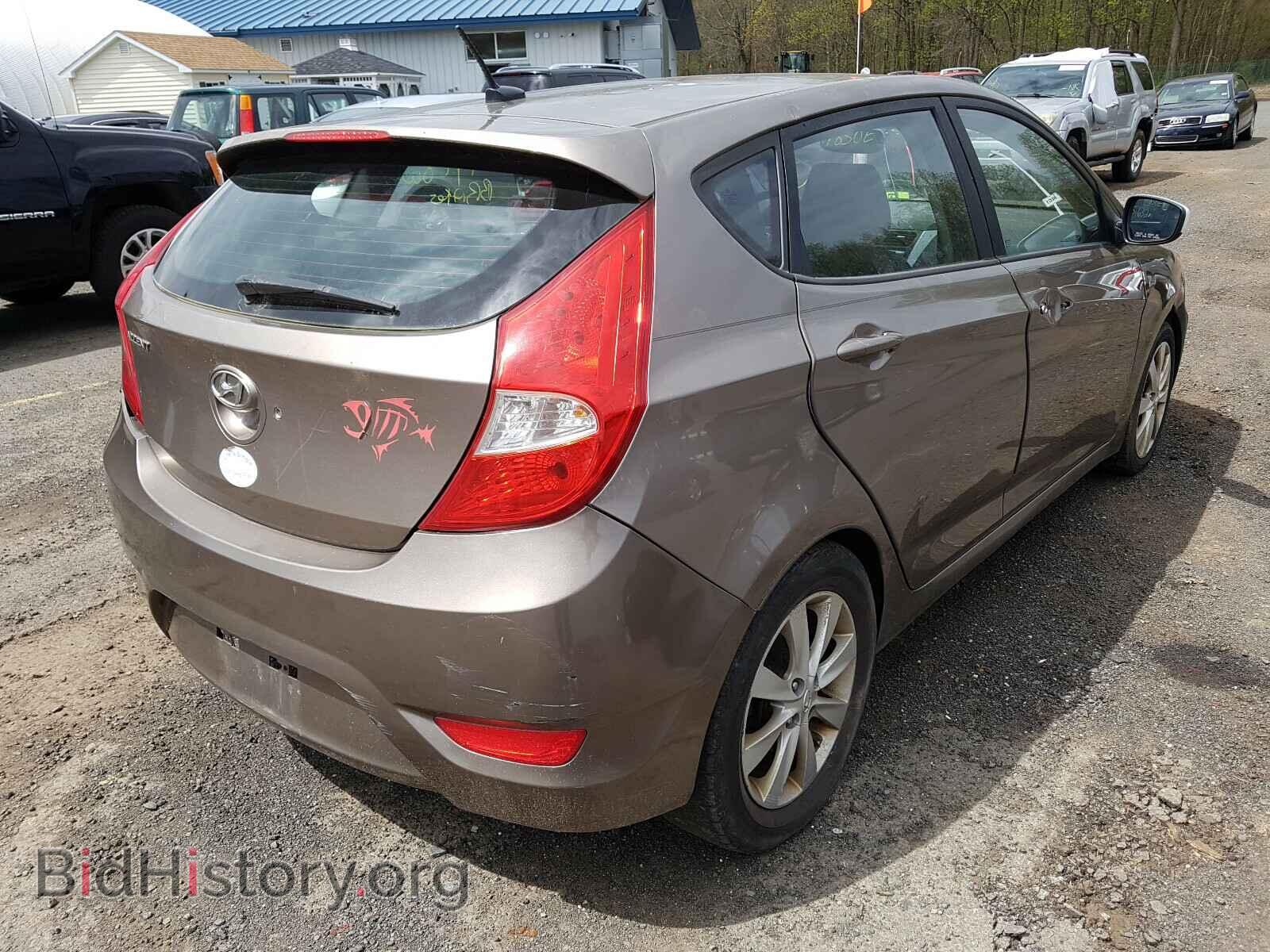 2012 HYUNDAI ACCENT - VIN: KMHCU5AE0CU019343 - Фото 4