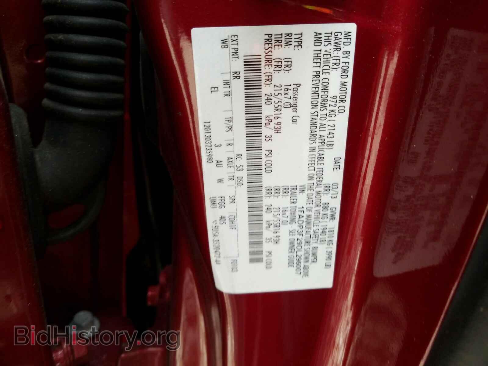 2013 FORD FOCUS - VIN: 1FADP3F29DL296007 - Фото 10