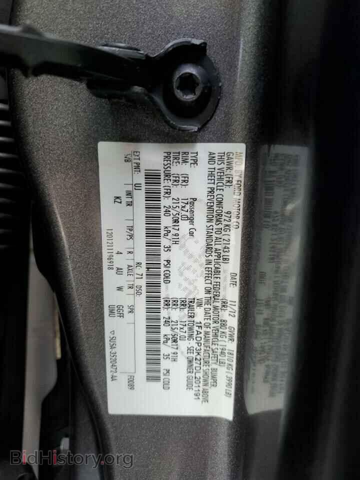 2013 FORD FOCUS - VIN: 1FADP3K27DL201191 - Фото 12