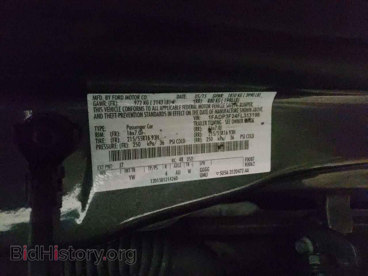 2015 FORD FOCUS - VIN: 1FADP3F24FL313198 - Photo 10