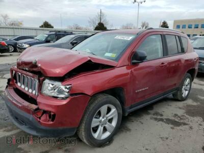 2013 Jeep COMPASS Compass SP, burgundy — VIN 1C4NJDBB2DD246393, Copart