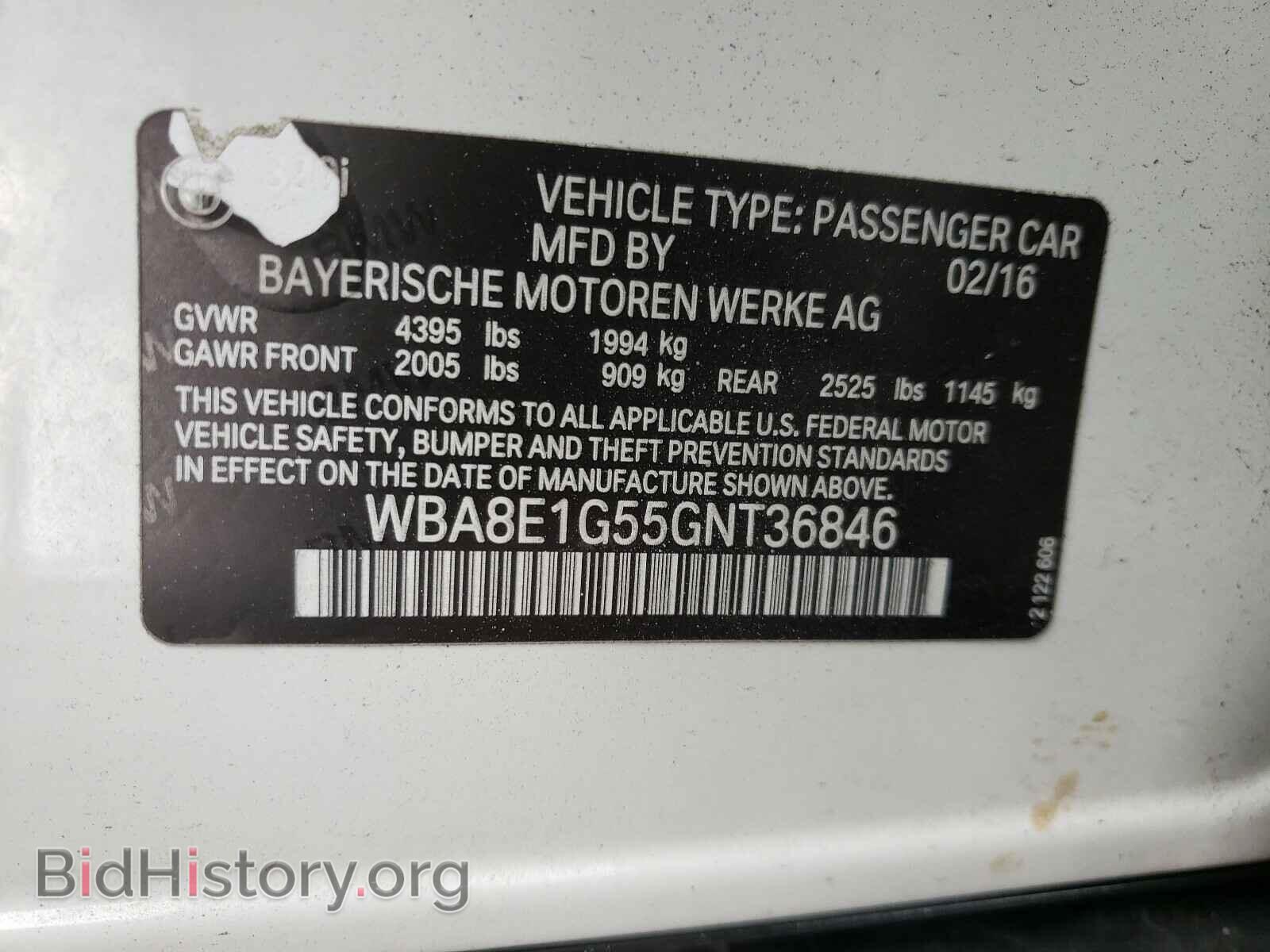 2016 BMW 3 SERIES - VIN: WBA8E1G55GNT36846 - Фото 10