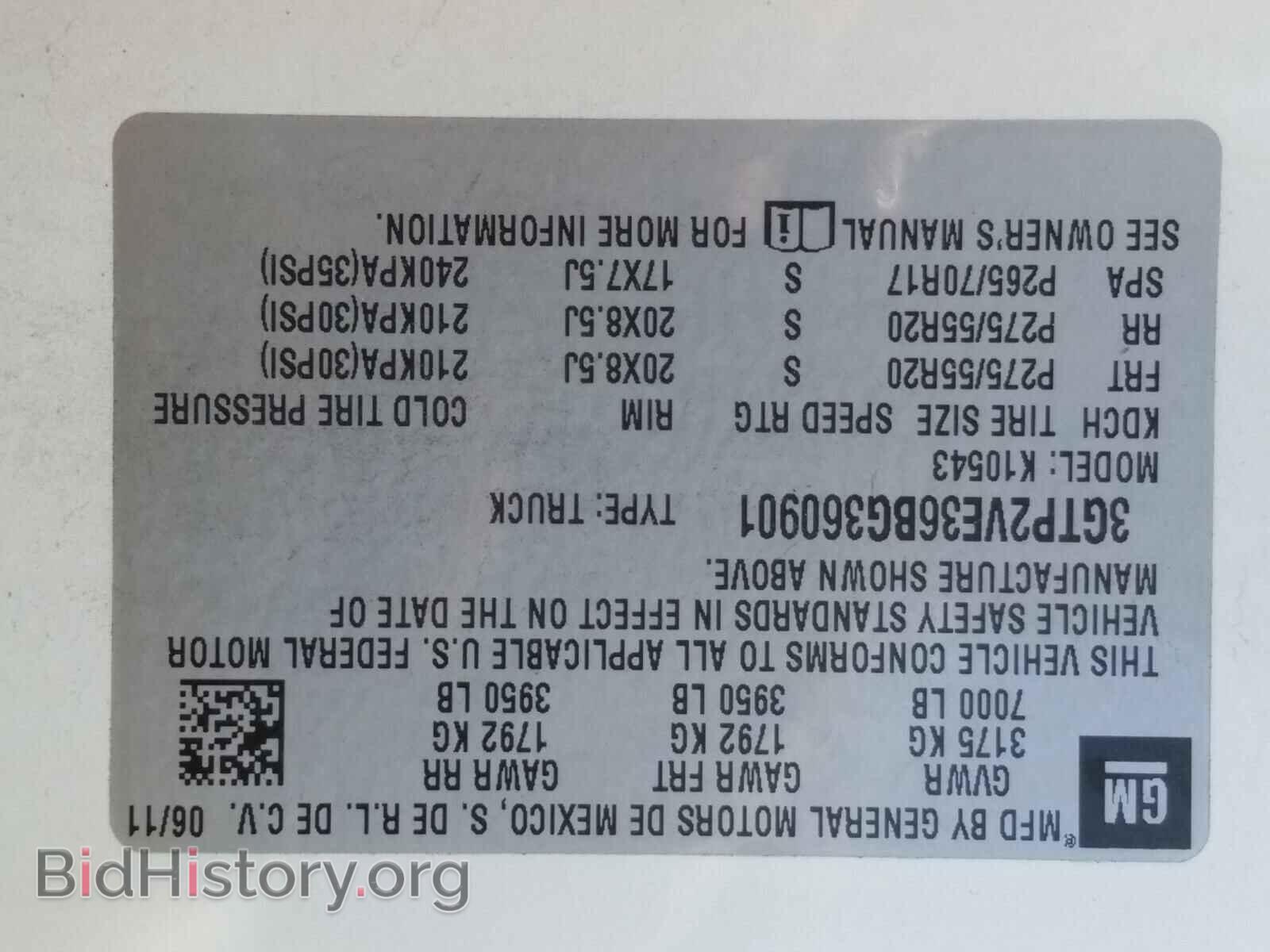 2011 GMC SIERRA - VIN: 3GTP2VE36BG360901 - Фото 10