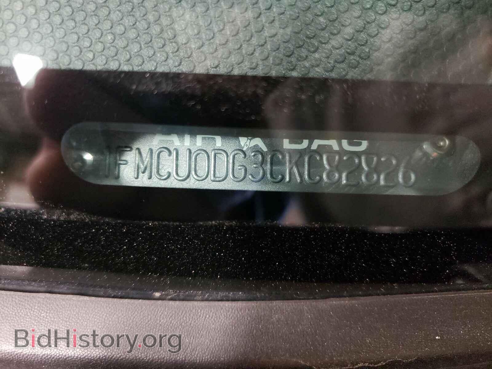 2012 FORD ESCAPE - VIN: 1FMCU0DG3CKC82826 - Фото 10