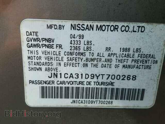 2000 NISSAN MAXIMA - VIN: JN1CA31D9YT700268 - Фото 10