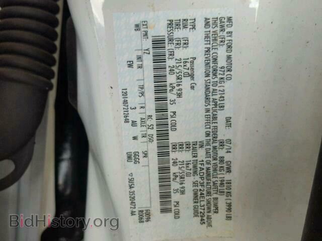 2014 FORD FOCUS - VIN: 1FADP3F24EL372945 - Фото 10