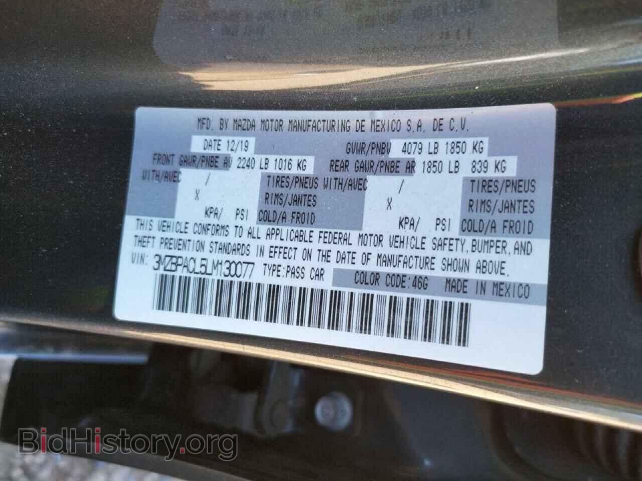 2020 MAZDA 3 - VIN: 3MZBPACL5LM130077 - Photo 10