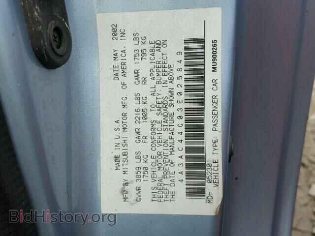 2003 MITSUBISHI ECLIPSE - VIN: 4A3AC44G03E025849 - Photo 10